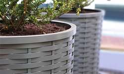 Pot aluminium tressé